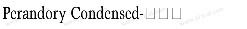 Perandory Condensed字体转换